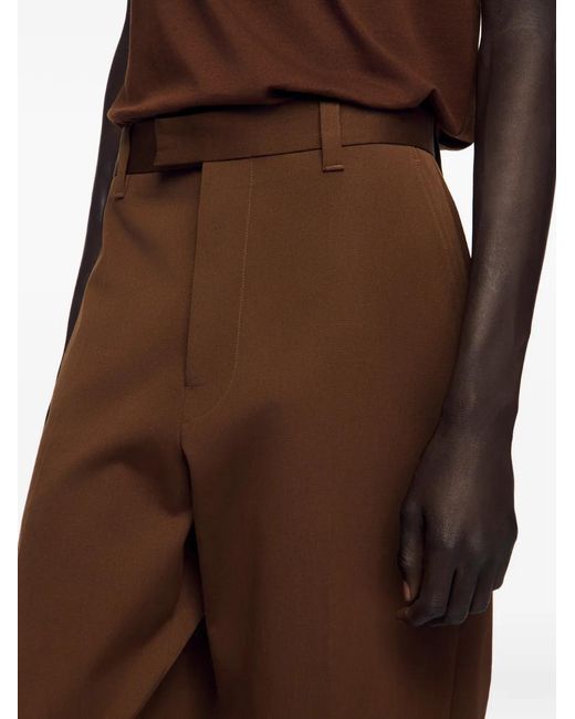 Sandro Brown Belt-Loops Trousers for men