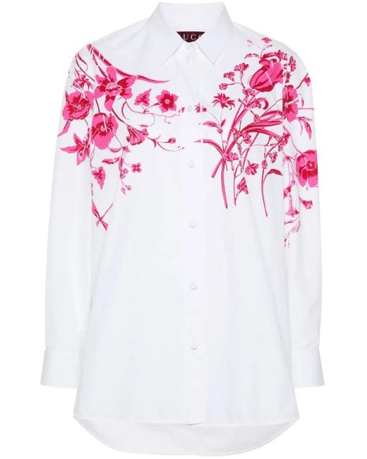 Gucci コットンポプリン シャツ Pink