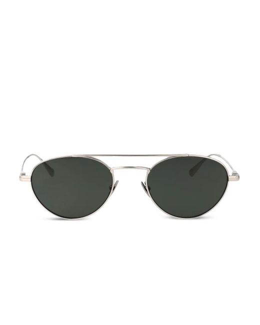 Saint Laurent Metallic Pilot-Frame Sunglasses
