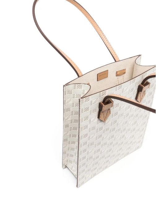 Moreau White Monogram-Print Tote Bag