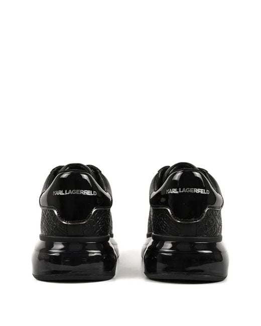 Karl Lagerfeld Black Kapri Kushion Platform Sneakers for men