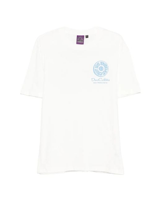 Deus Ex Machina White Los Angeles Address T-Shirt for men
