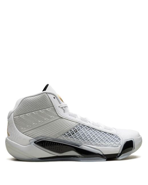 Nike Gray Air 38 "fiba" Sneakers