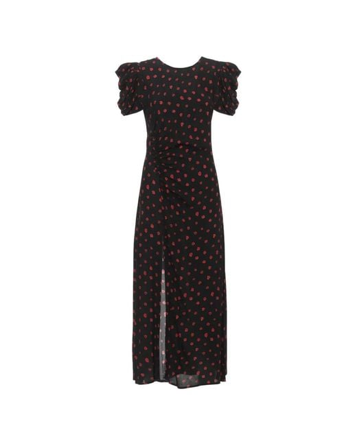 Mar De Margaritas Black Kristel Midi Dress
