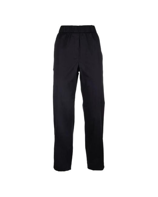 Peserico Blue Monili-Chain Elasticated-Waistband Trousers