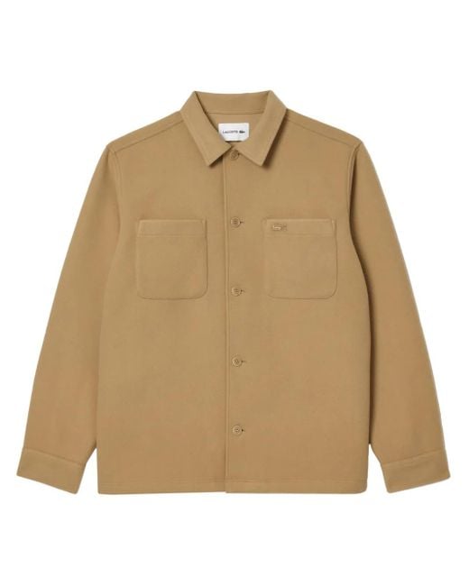 Lacoste Natural Flannel Shirt Jacket for men