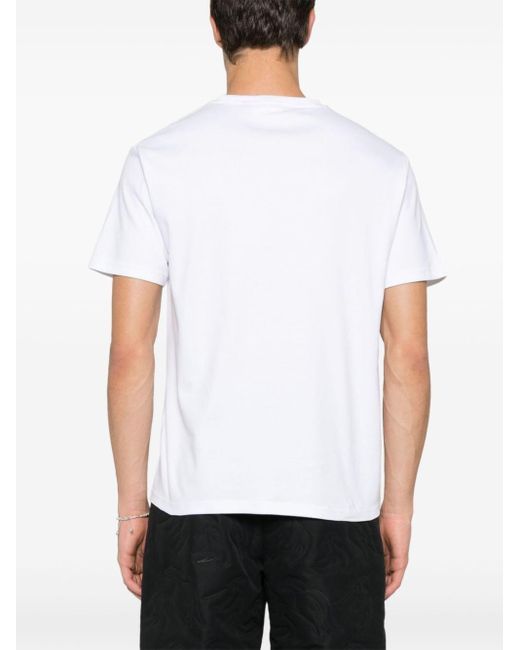 Camiseta con aplique del logo Gcds de hombre de color White