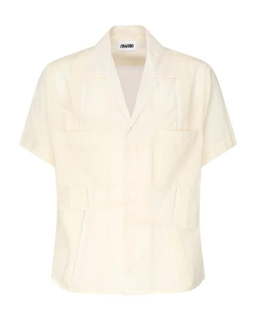 Camicia Con Taschino di Magliano in White da Uomo