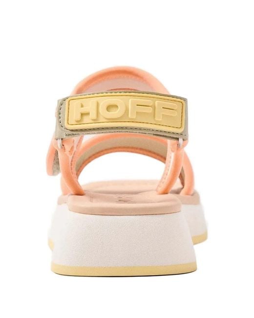 HOFF Pink Platform Touch-Strap Sandals
