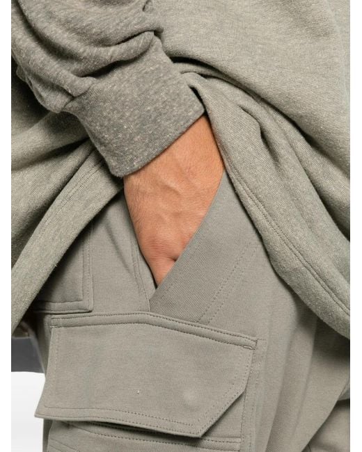 Rick Owens Gray Drawstring Cargo Pants for men