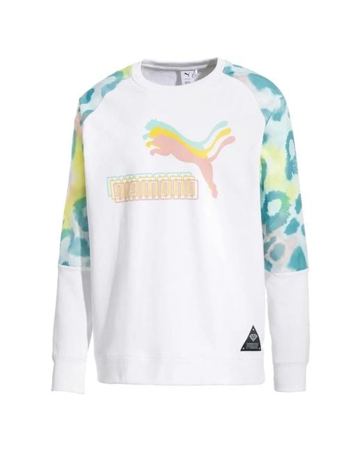 PUMA Blue X Diamond Crew-Neck Sweatshirt for men