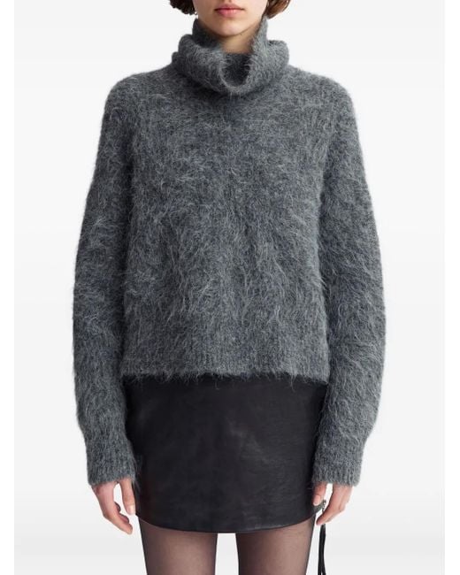 16Arlington Gray Sephia Roll-Neck Sweater