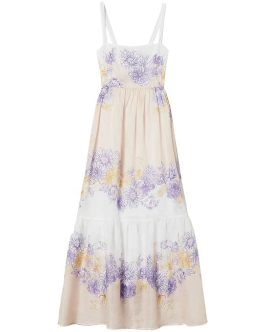 Twinset White Floral-Print Dress