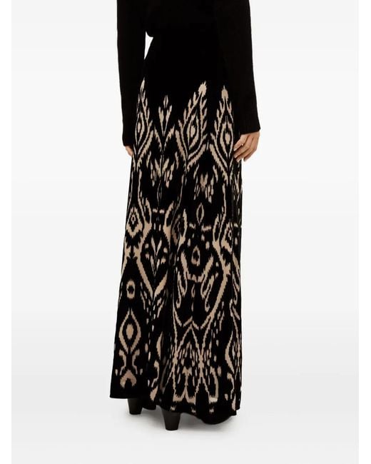 Ba&sh Black Alpha Patterned Skirt