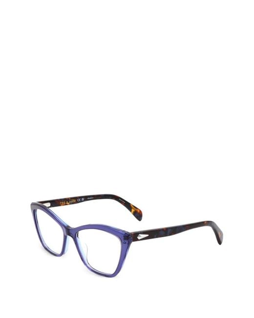 Rag & Bone White Cat-Eye Frame Glasses
