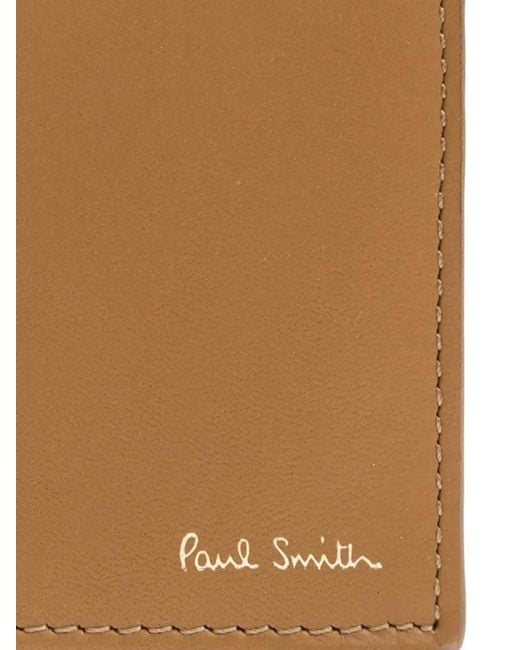Portefeuille Signature À Rayures En Cuir De Veau Paul Smith pour homme en coloris Brown