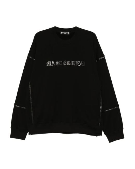 Mastermind Japan Sweater Met Logoprint in het Black voor heren