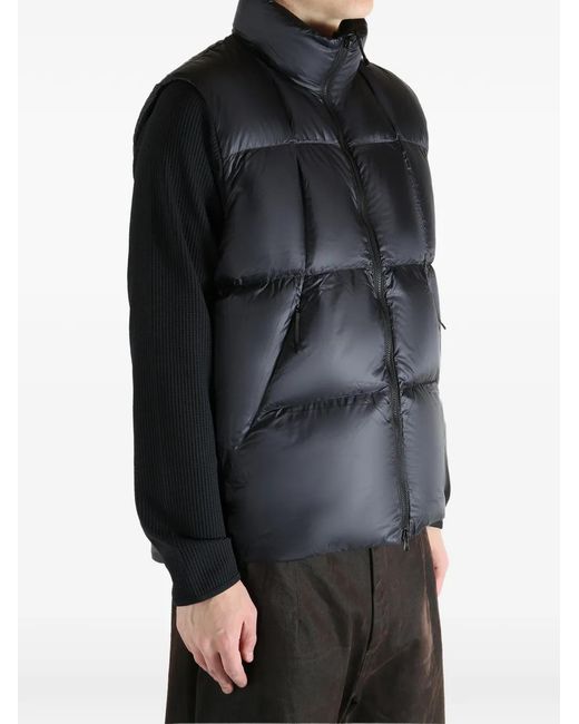 Goldwin Padded Zip-Fastening Gilet in Black | Lyst