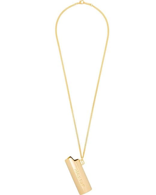 Ambush Metallic Lighter Pendant Necklace for men
