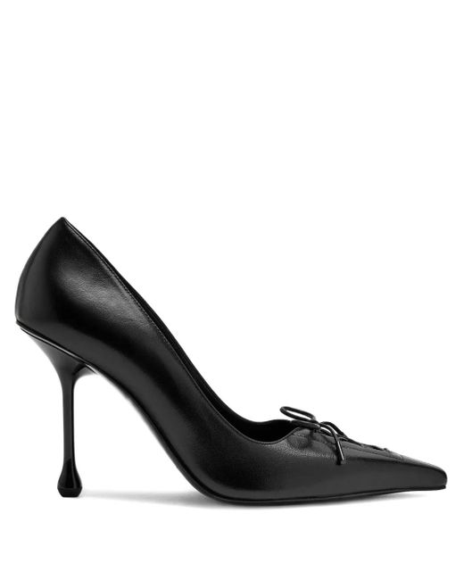 Jimmy Choo Black 95 Scarlett Laced Pumps