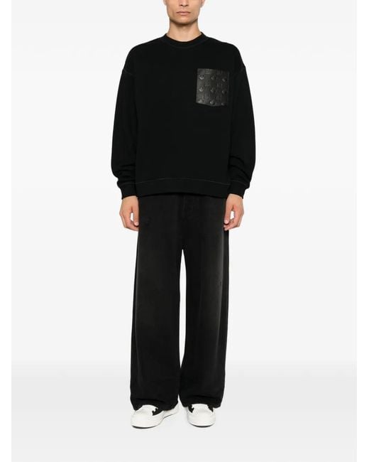 DSquared² Black Logo-Embossed Sweatshirt for men