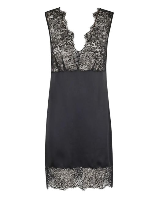 Marella Kanten Jurk in het Black