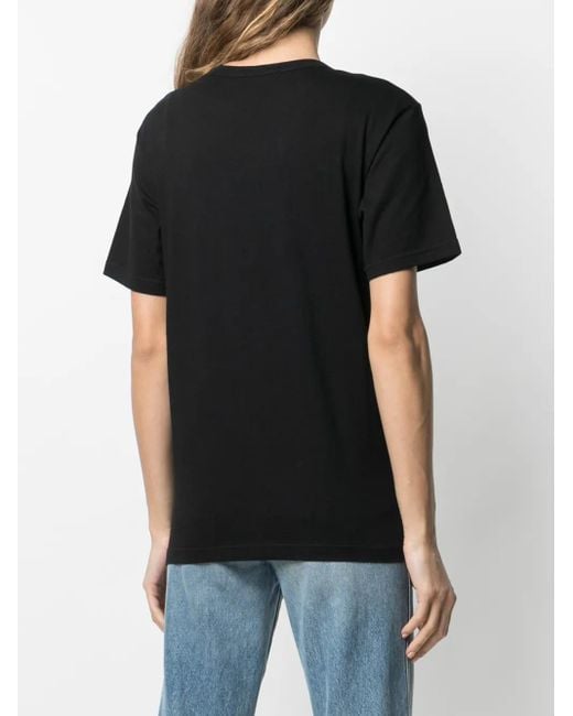 10 Corso Como Black Cat-Print Cotton T-Shirt