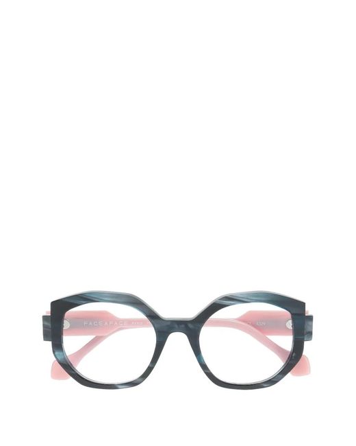 Face A Face White Lunettes De Vue Minds 1 À Monture Géométrique
