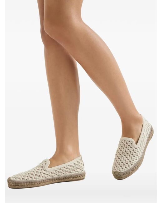 Brunello Cucinelli White Precious Net Espadrilles