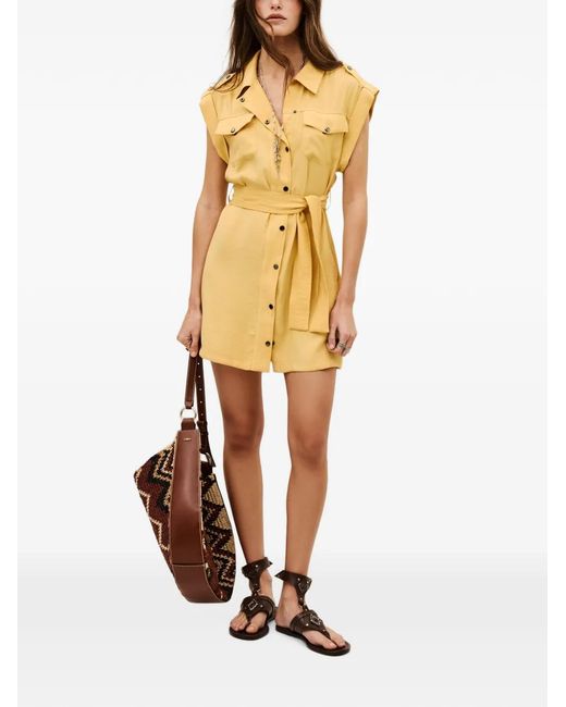 Ba&sh Metallic Diala Mini Dress