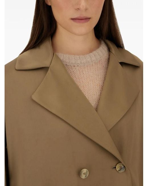 Herno Natural Lapel Double-Breasted Pea Coat