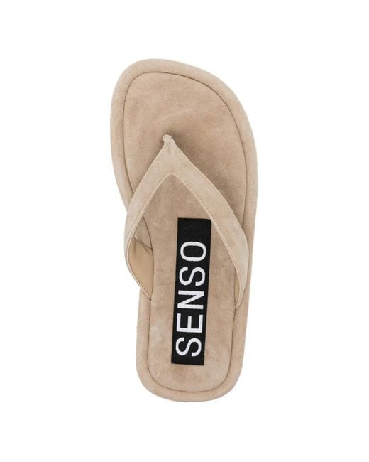 Senso White Illy Flat Sandals