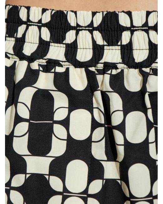 Moncler Black Patterned Shorts