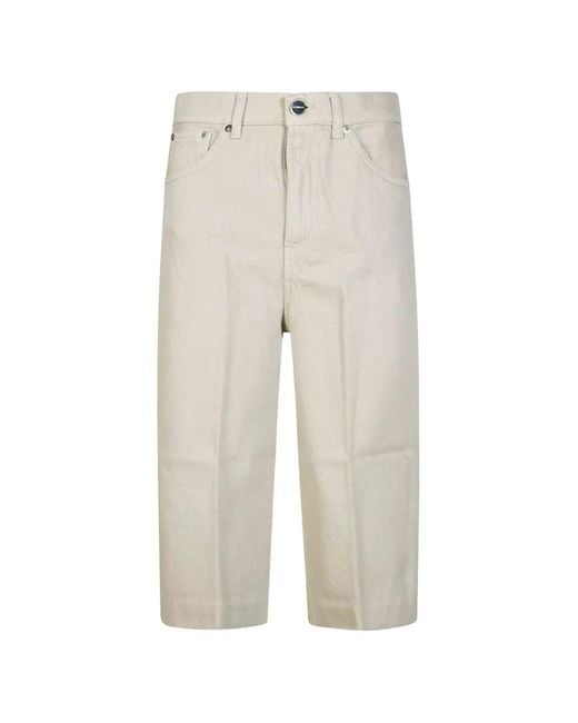 Bermudas Con Trabillas Dondup de color White