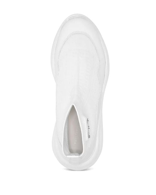 Philipp Plein White Skywalker Logo-Appliqué Sneakers
