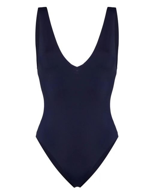 Costume Intero Regina Con Scollo A V di Barena in Blue