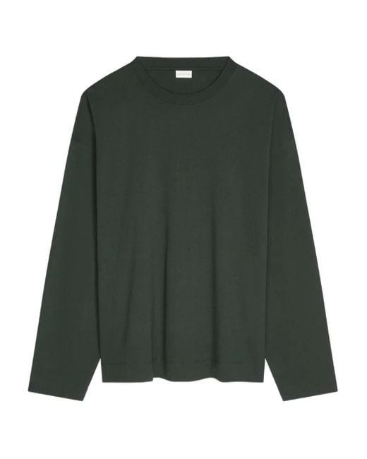 メンズ Dries Van Noten コットン ロングtシャツ Green