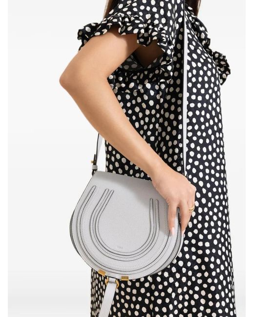 Chloé White Marcie Shoulder Bag S679