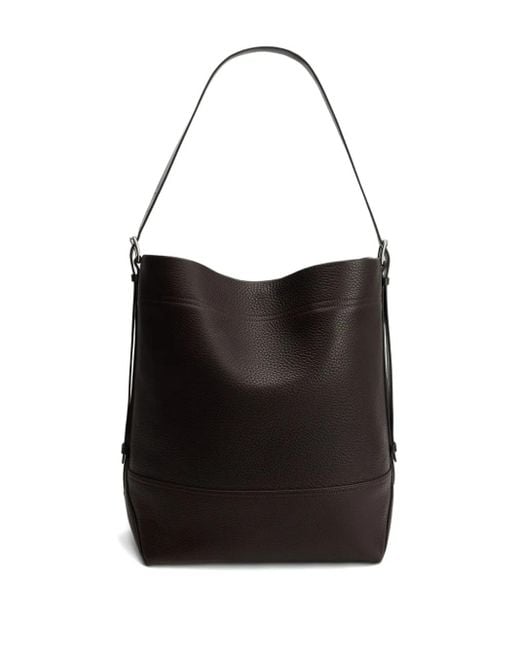 Lemaire Black Large Belted Tote Bag