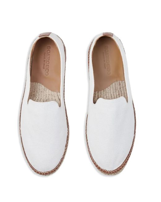 Scarosso White Martin Espadrilles for men