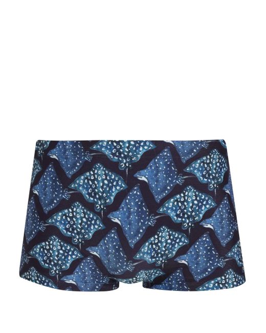 Lygia & Nanny Blue Tijuca Swim Trunks for men
