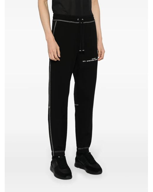 HUGO Black Dirabelo Track Pants for men