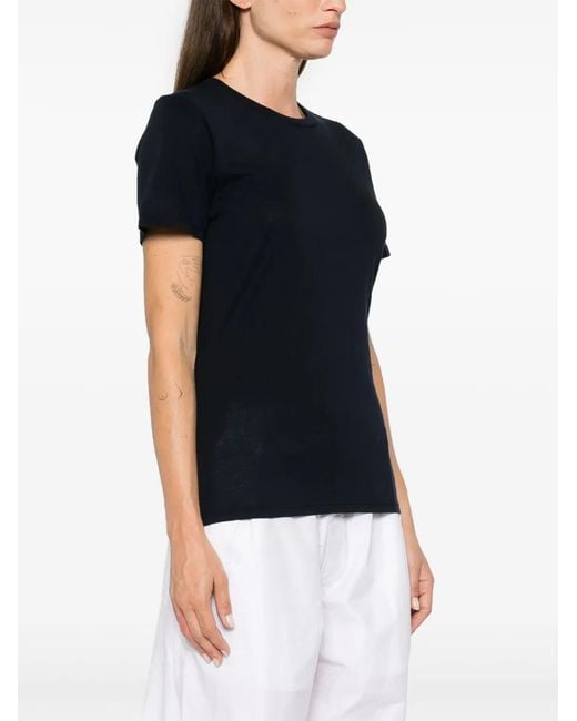 Nili Lotan Black Mariela Crew-Neck T-Shirt