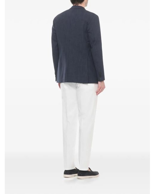 Latorre Blue Button-Fastening Blazer for men