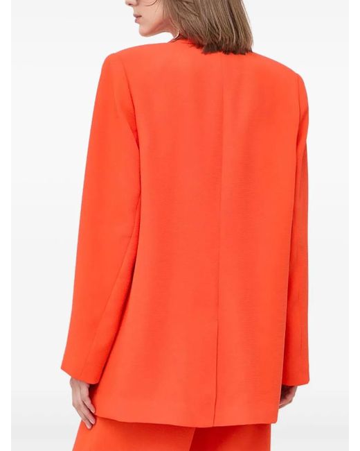 Notes Du Nord Red Single-Breasted Blazer