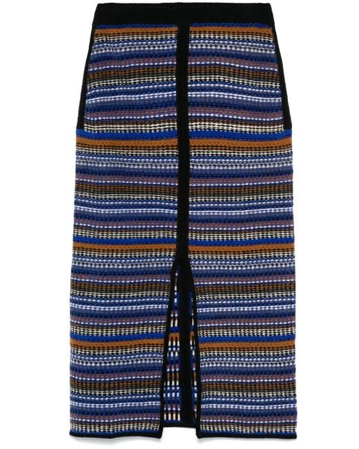 Falda Midi Flame Ba&sh de color Blue