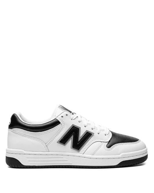 New Balance White 480 "Eye" Sneakers