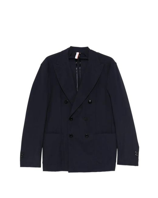 Pmds Blue Double-Breasted Blazer for men