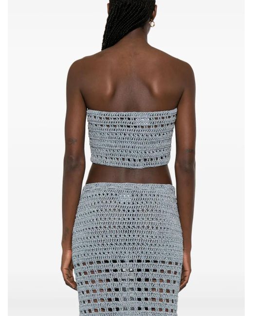 A.M.G Cropped Top in het Blue