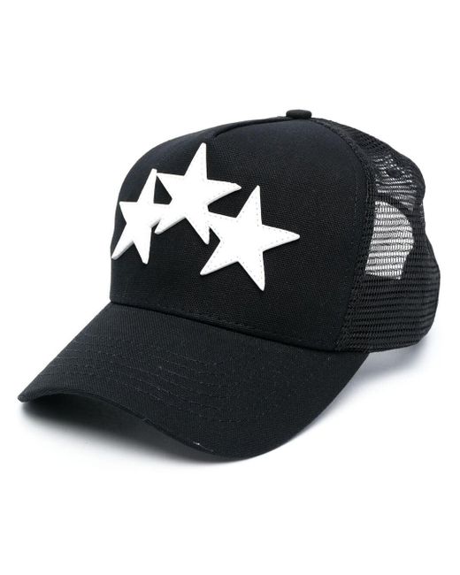 Amiri Black 3 Star Baseball Cap for men